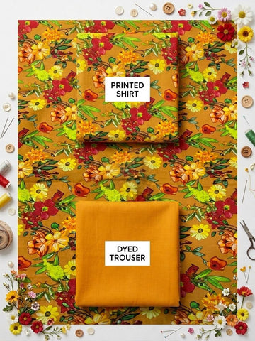 Premium 2-Piece Printed Linen Suit – Elegant & Comfortable