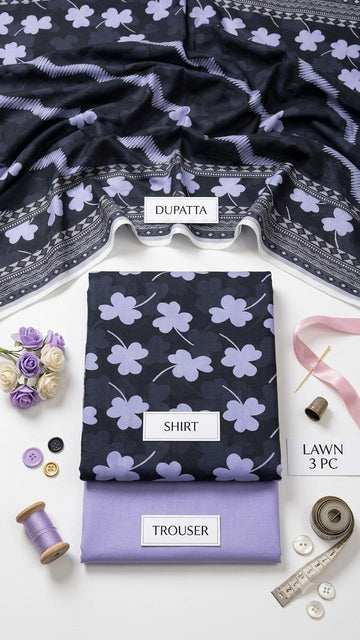 Premium Lawn 3 Piece Printed Suit