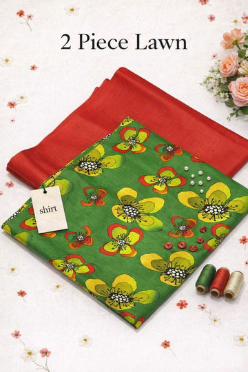 Premium 2-Piece Printed Lawn Suit | Elegant & Comfortable