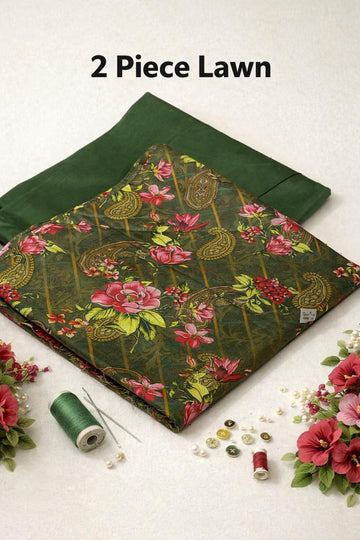 Premium 2-Piece Printed Lawn Suit | Elegant & Comfortable