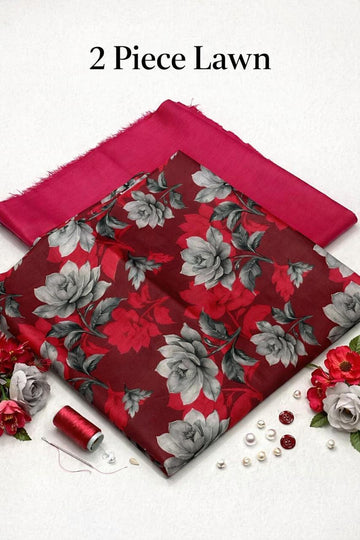 Premium 2-Piece Printed Lawn Suit | Elegant & Comfortable