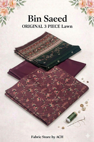 Bin Saeed Original Lawn 3-Piece Suit