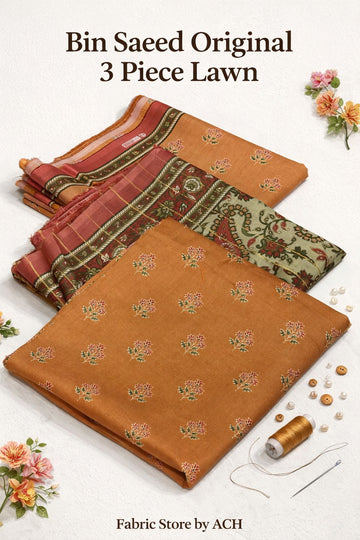 Bin Saeed Original Lawn 3-Piece SuitBin Saeed Original Lawn 3-Piece Suit
