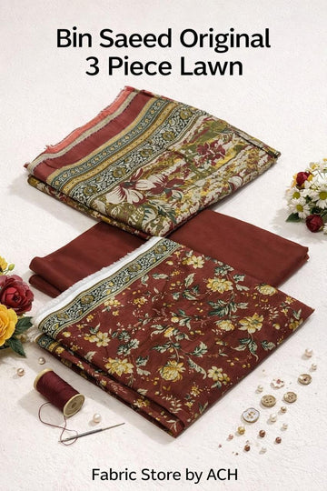 Bin Saeed Original Lawn 3-Piece Suit