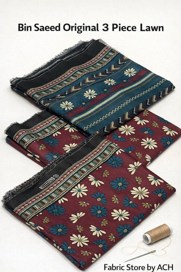 Bin Saeed Original Lawn 3-Piece Suit