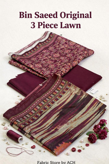 Bin Saeed Original Lawn 3-Piece Suit