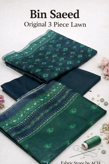 Bin Saeed Original Lawn 3-Piece Suit
