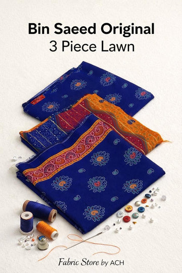 Bin Saeed Original Lawn 3-Piece Suit