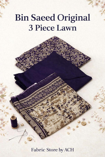 Bin Saeed Original Lawn 3-Piece Suit