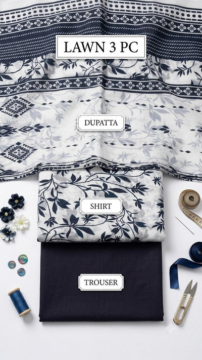 Premium 3-Piece Lawn Suit